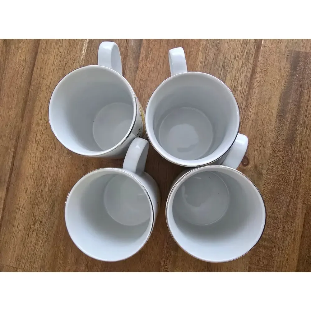 Pottery Barn Reindeer Mug White Christmas Holiday Coffee Cup NEW